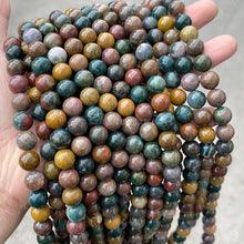 8/10mm Ocean Jasper beads Wholesale - Free Shipping Over 300USD - Price at $ 2.50 /pc