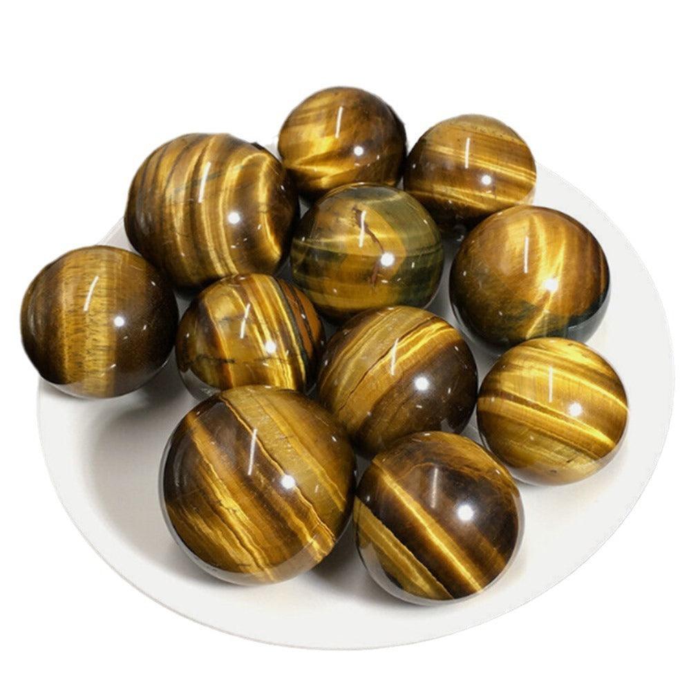 4-8cm Tiger Eye stone sphere Wholesale - Free Shipping Over 300USD - Price at $ 45.00 /pc