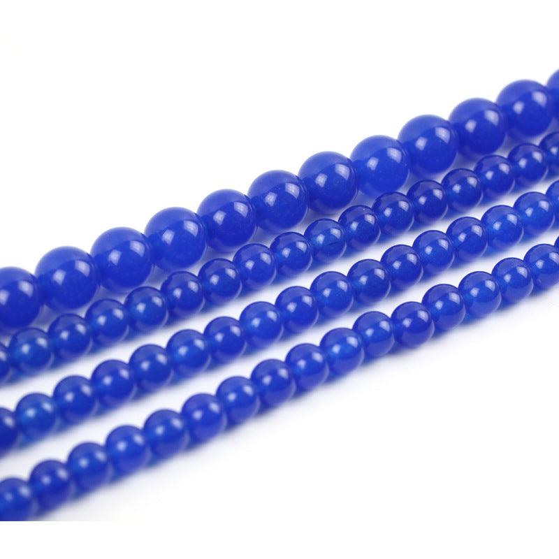 8/10/12mm Blue Carnelian Beads Wholesale - Free Shipping Over 300USD - Price at $ 4.00 /pc