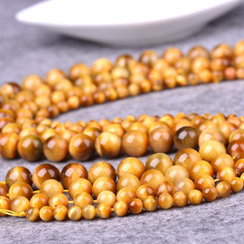 8/10/12mm Gold Tiger Eyes Beads Wholesale - Free Shipping Over 300USD - Price at $ 32.00 /pc