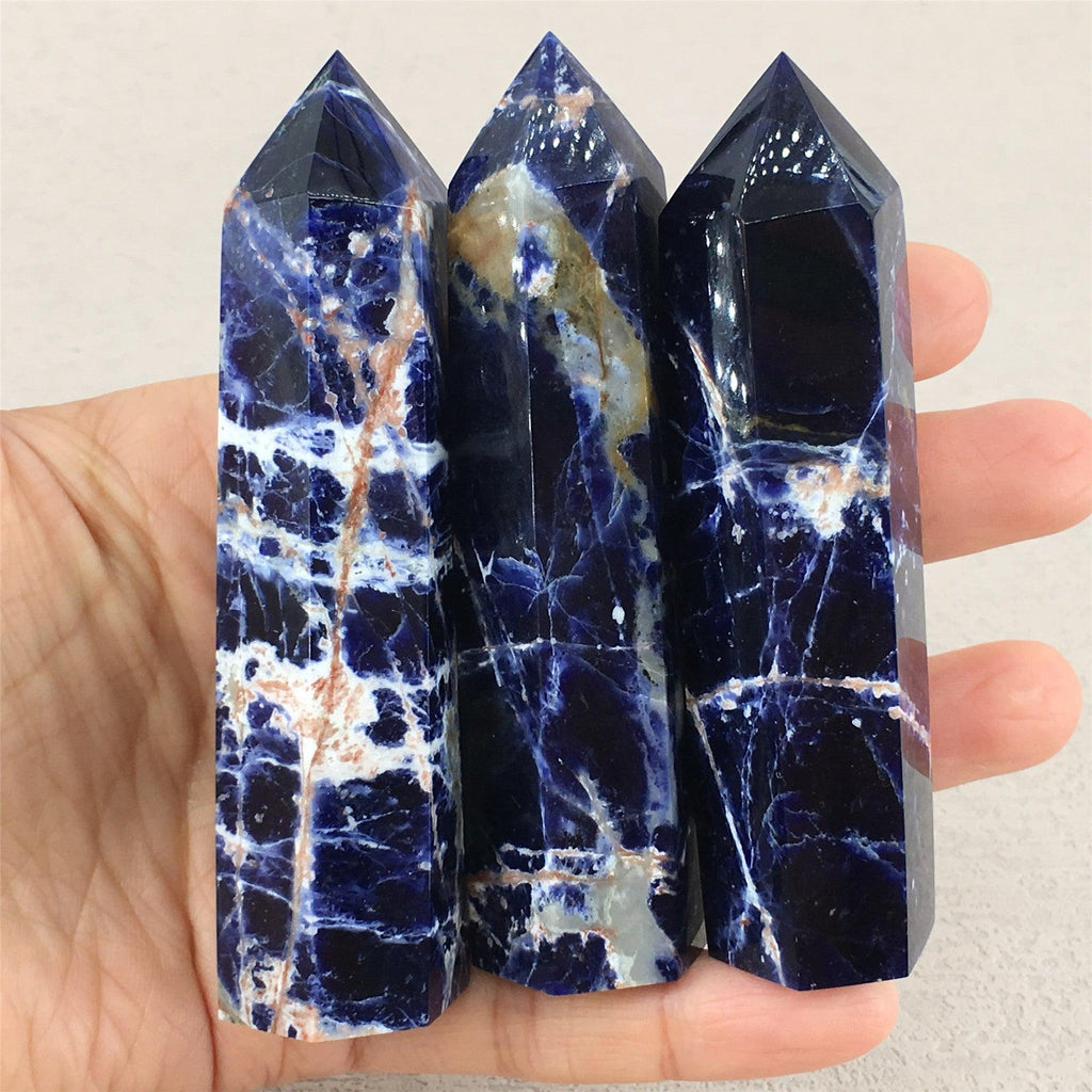 5-9cm Sodalite tower Wholesale - Free Shipping Over 300USD - Price at $ 39.90 /pc