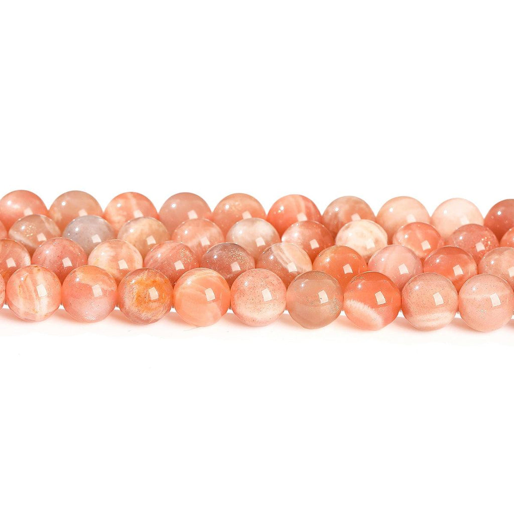8/10mm Sunstone beads Wholesale - Free Shipping Over 300USD - Price at $ 3.00 /pc
