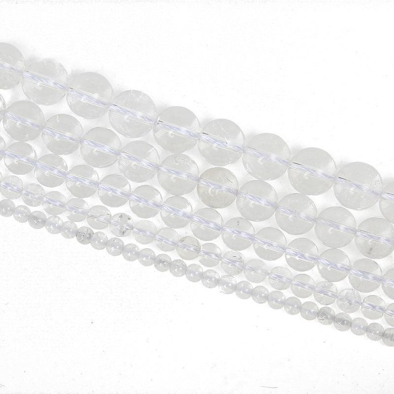 8/10mm Clear Quartz beads Wholesale - Free Shipping Over 300USD - Price at $ 5.00 /pc