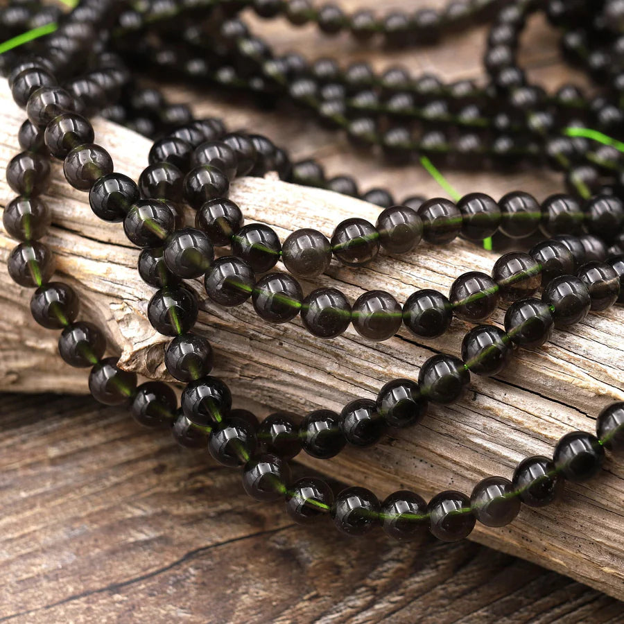 8mm moldavite beads