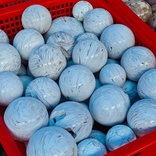 5-7cm white agate sphere 1kg