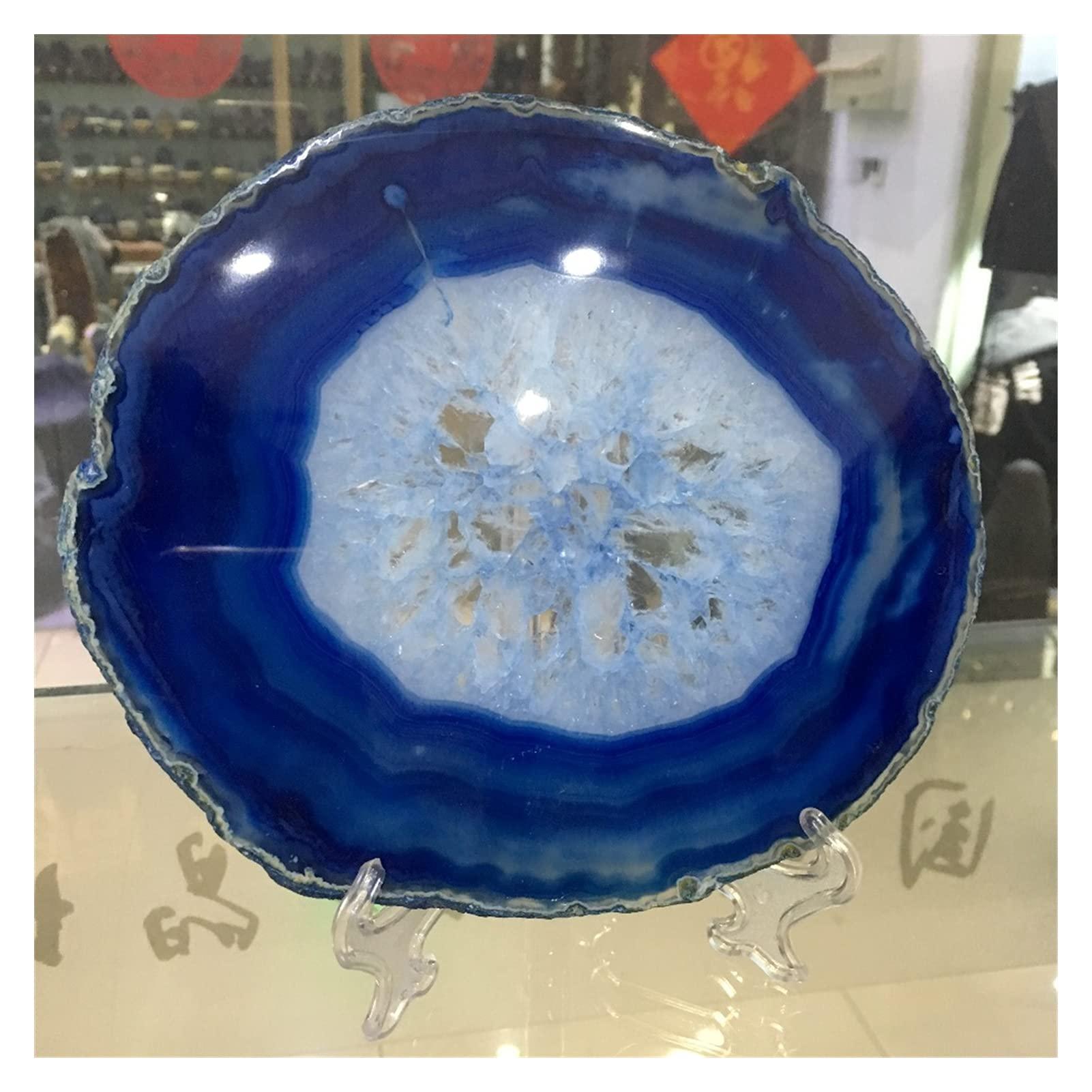 blue agate slice slab 1kg