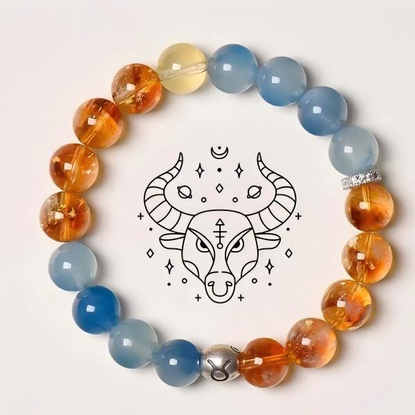 12 Zodiac Bracelets - S925 Silver Constellation Symbol Crystal Bracelets