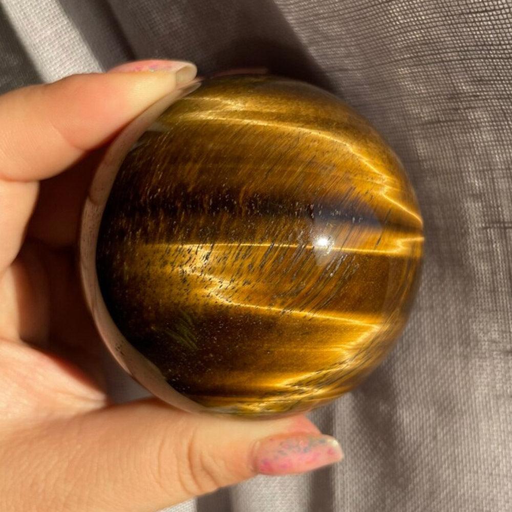 4-8cm Tiger Eye stone sphere Wholesale - Free Shipping Over 300USD - Price at $ 45.00 /pc