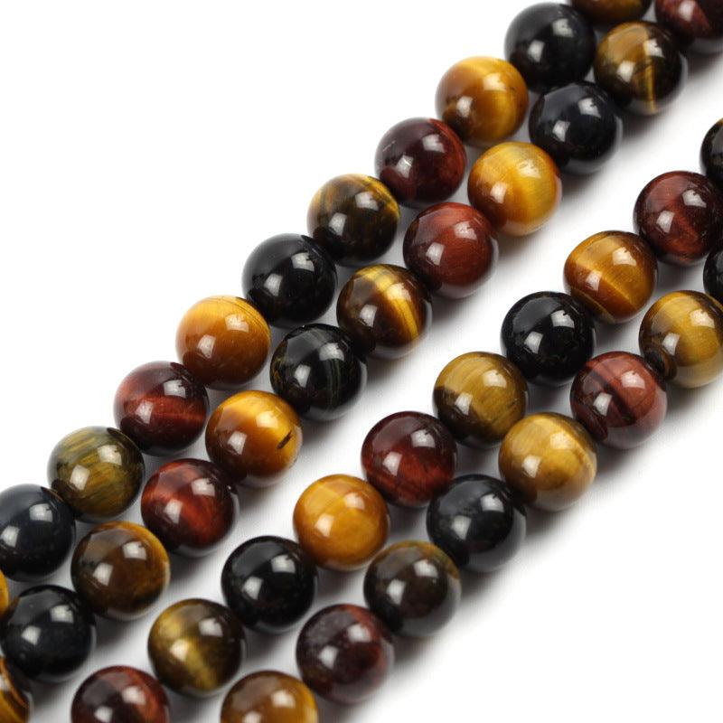 8/10/12mm Colorful Tiger Eyes Beads Wholesale - Free Shipping Over 300USD - Price at $ 12.00 /pc