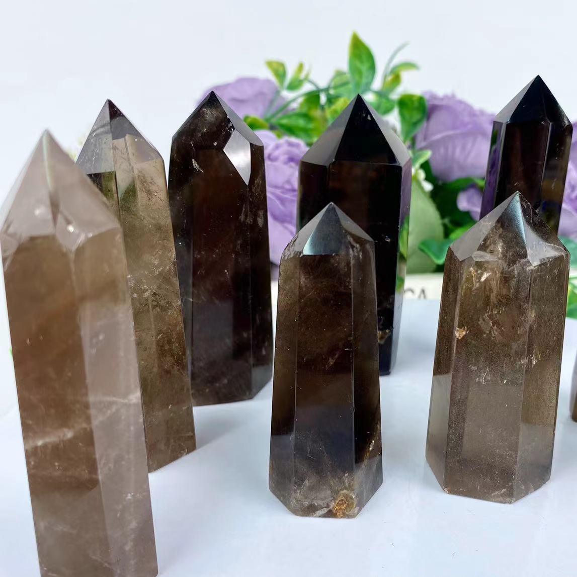 5-9cm smokey Quartz tower Wholesale - Free Shipping Over 300USD - Price at $ 49.00 /pc