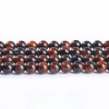 gold silver black red ice obsidian beads