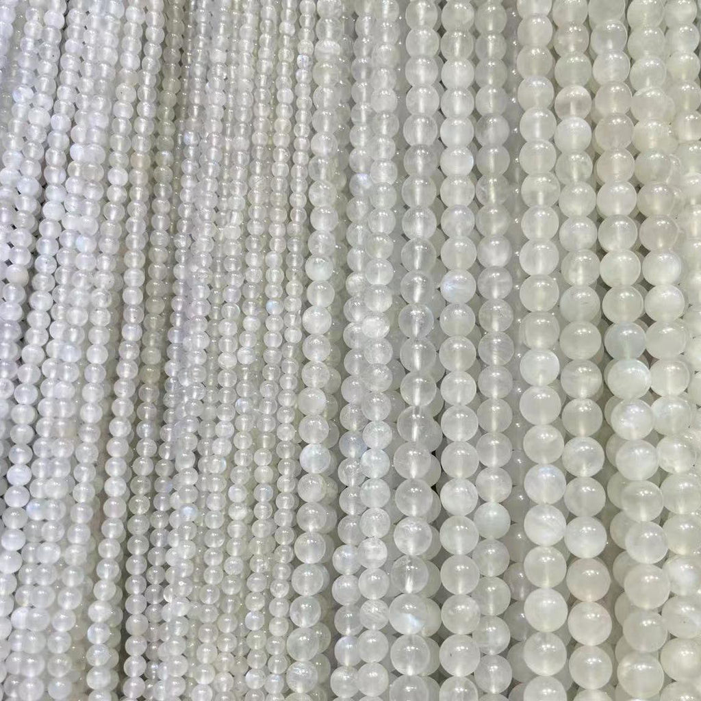 8/10mm Moonstone beads Wholesale - Free Shipping Over 300USD - Price at $ 6.60 /pc