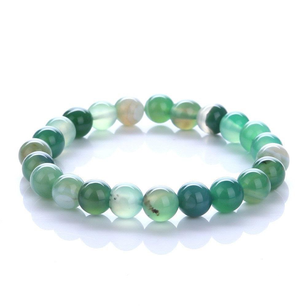 green agate bracelet 8mm
