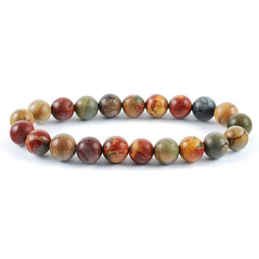 8mm picasso jasper bracelet