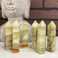 5-9cm green onyx tower 1kg