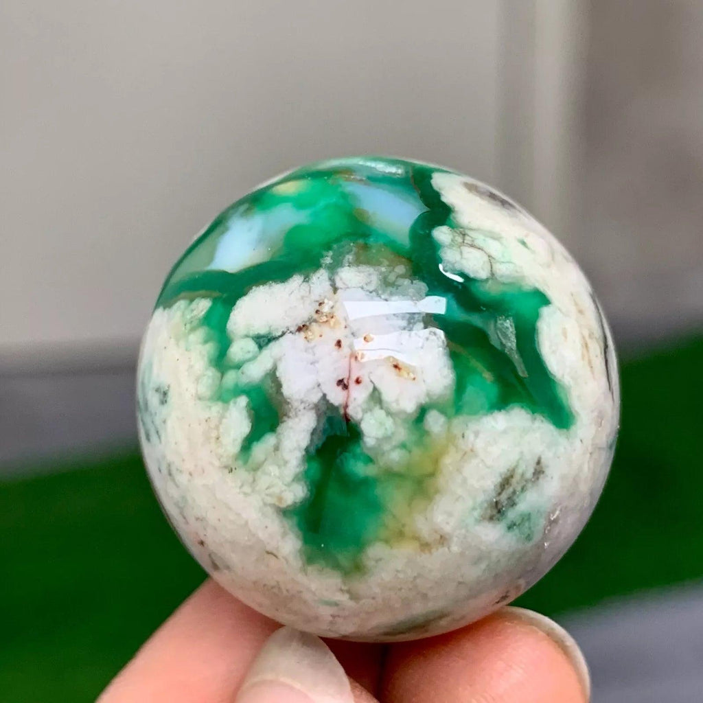 3-6cm green agate sphere 1kg