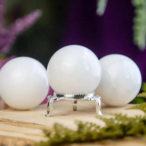 4-7cm white jade sphere 1kg