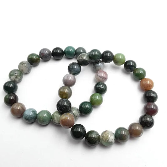 8mm indian agate bracelet