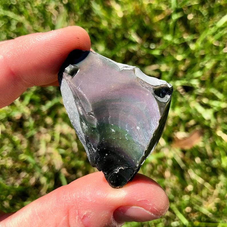 2-5cm rainbow obsidian raw 1kg