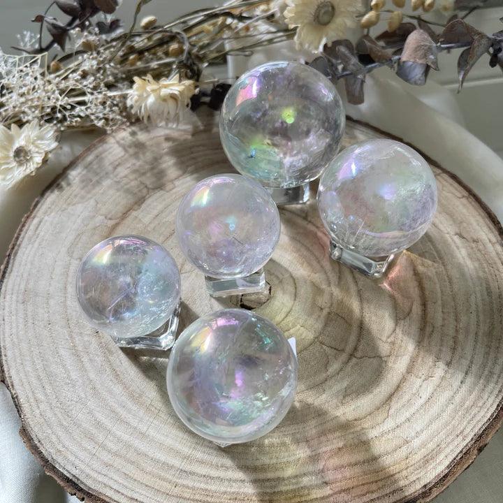3-7cm Aura Quartz sphere 1kg