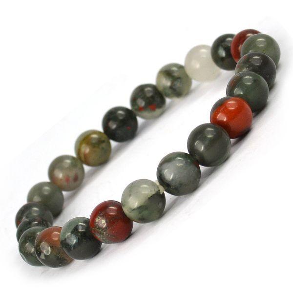 8/10mm african bloodstone bracelet Wholesale - Free Shipping Over 300USD - Price at $ 1.80 /pc