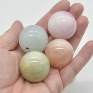 2-3cm morganite sphere