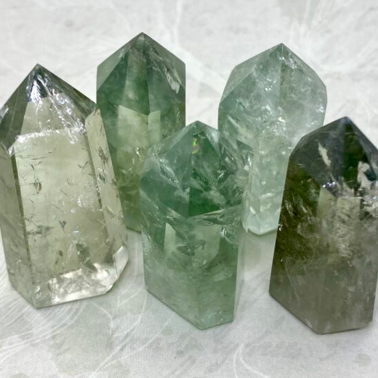 4-7cm green quartz tower 1kg