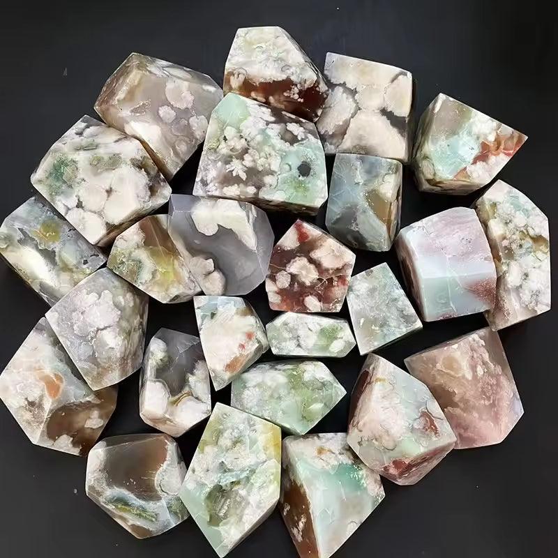 3-5cnm flower agate raw stone Wholesale - Free Shipping Over 300USD - Price at $ 22.00 /pc