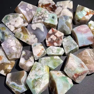 3-5cnm flower agate raw stone Wholesale - Free Shipping Over 300USD - Price at $ 22.00 /pc