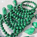 8/10mm Malachite bracelet Wholesale - Free Shipping Over 300USD - Price at $ 10.50 /pc