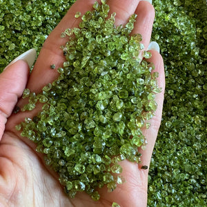 2-4mm Peridot chips 1kg