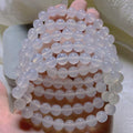 8mm white agate bracelet