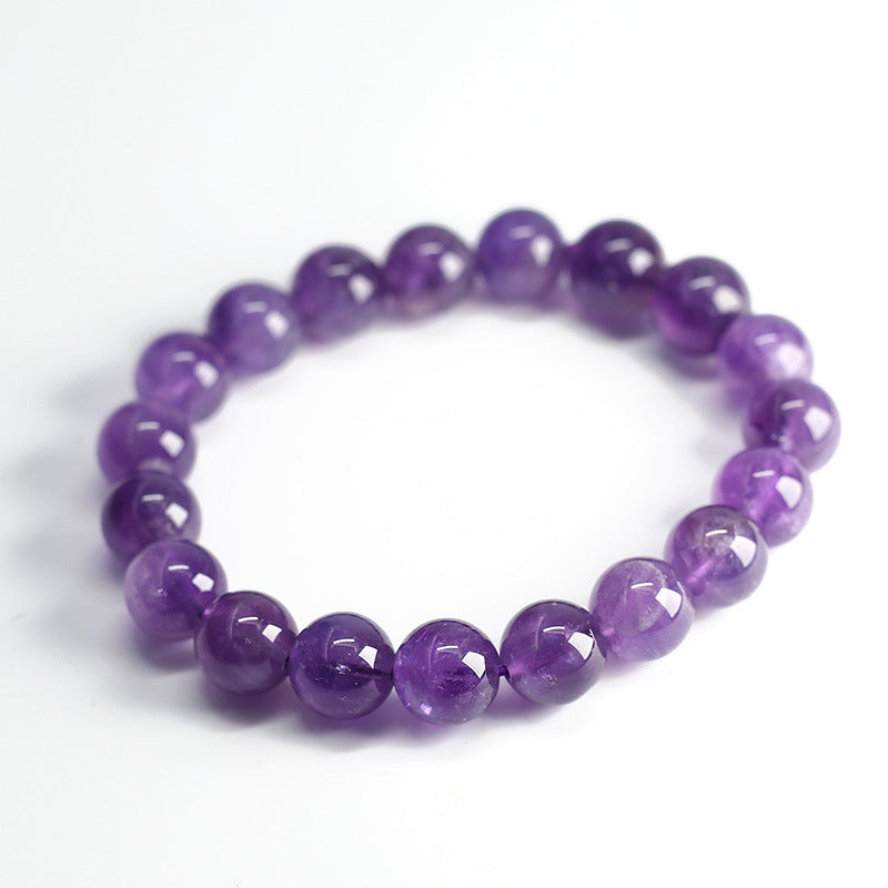 10mm purple quartz bracelet