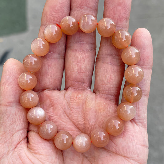 8-9mm peach moonstone bracelet