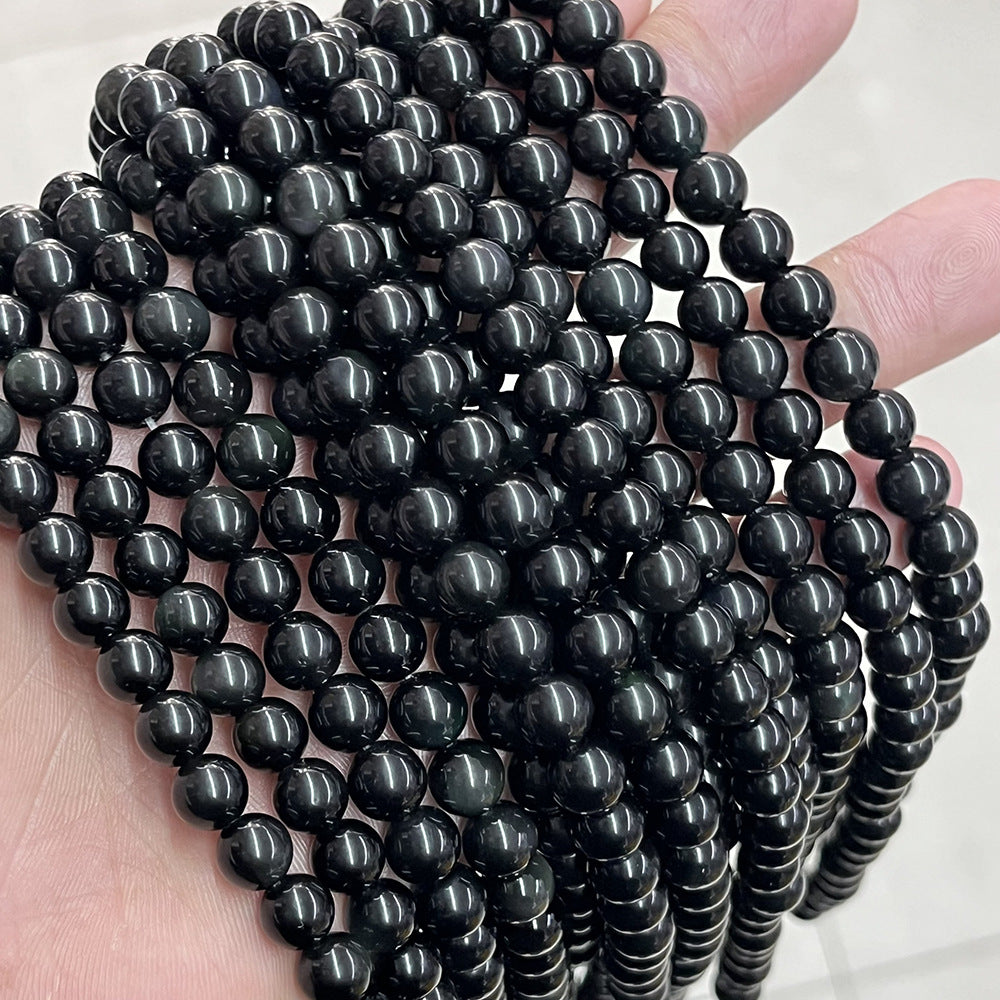 8mm rainbow obsidian beads