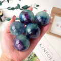 4-7cm rainbow fluorite sphere 1kg