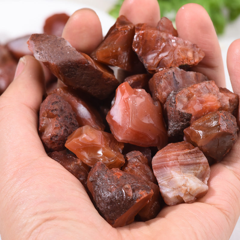 2-4cm raw red agate 1kg