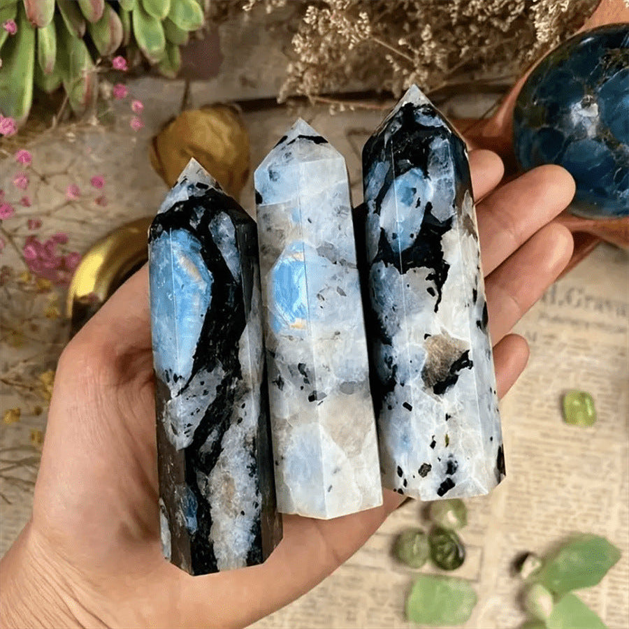 3-9cm rainbow moonstone tower 1kg
