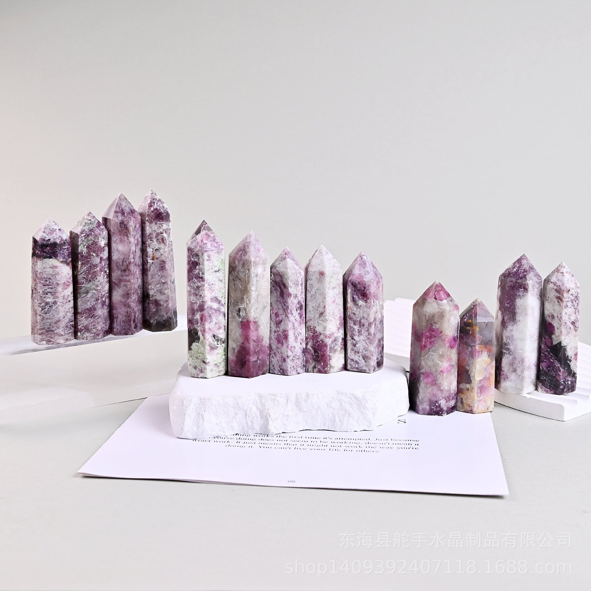 5-8cm pink tourmaline tower 1kg