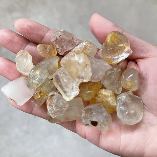 2-6cm raw yellow topaz 1kg