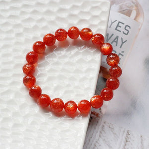 8mm oregon sunstone bracelet