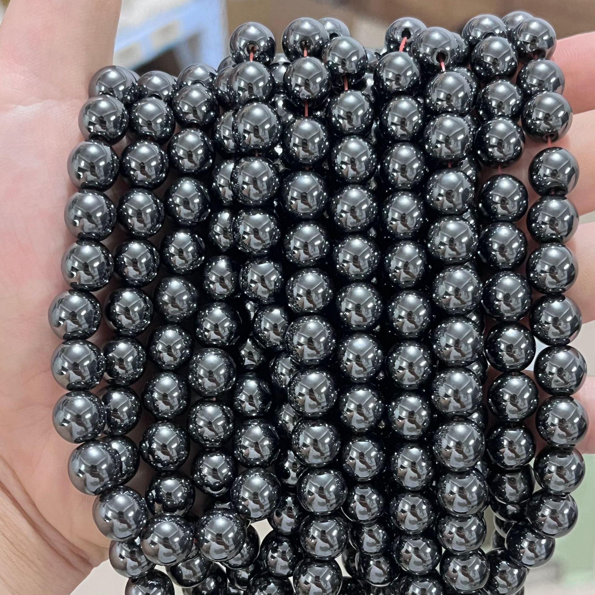 8mm hematite beads