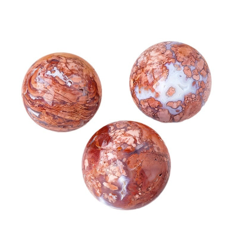 6-8cm pink agate sphere 1kg
