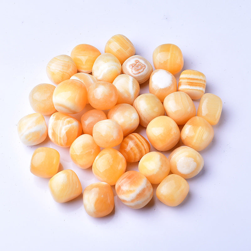 2-3cm honey calcite tumbled 1kg