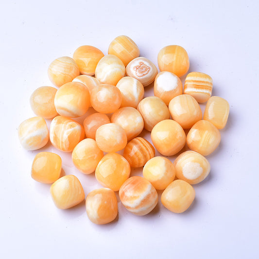 2-3cm honey calcite tumbled 1kg
