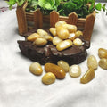 2-3cm yellow jade tumbled stones 1kg