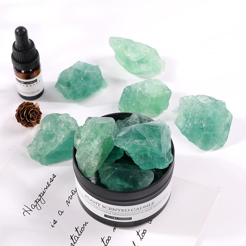 3-5cm raw green fluorite 1kg