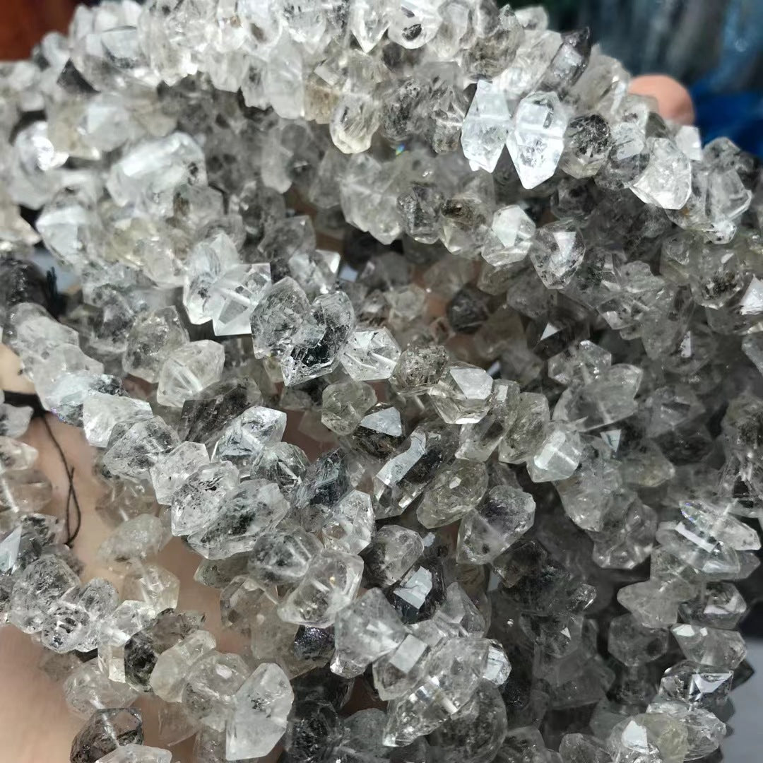 8-10mm herkimer diamond beads
