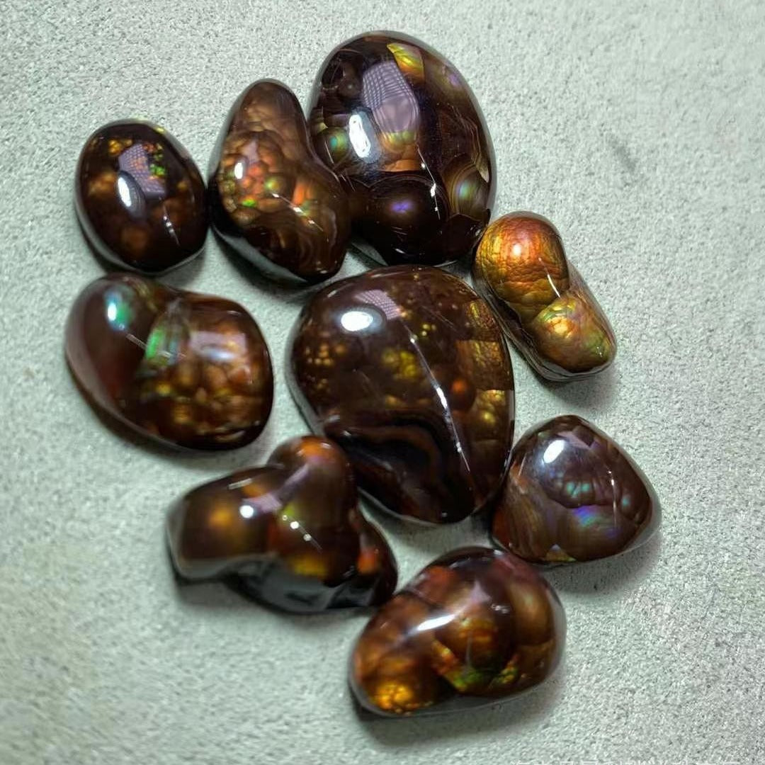 1-2cm tumbled fire agate 1g