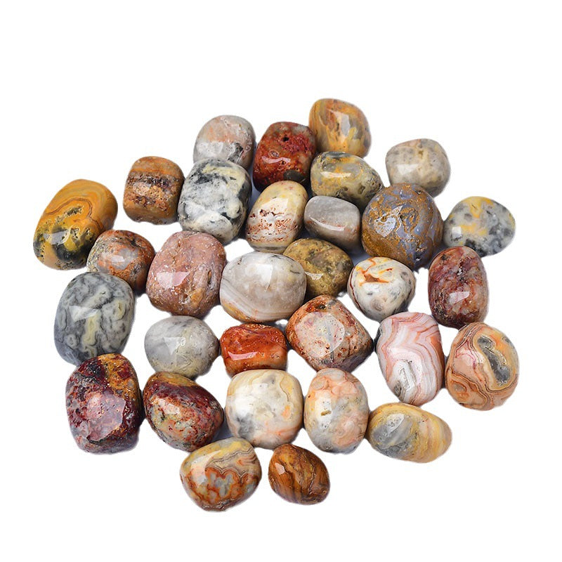 2-3cm crazy lace agate tumbles 1kg